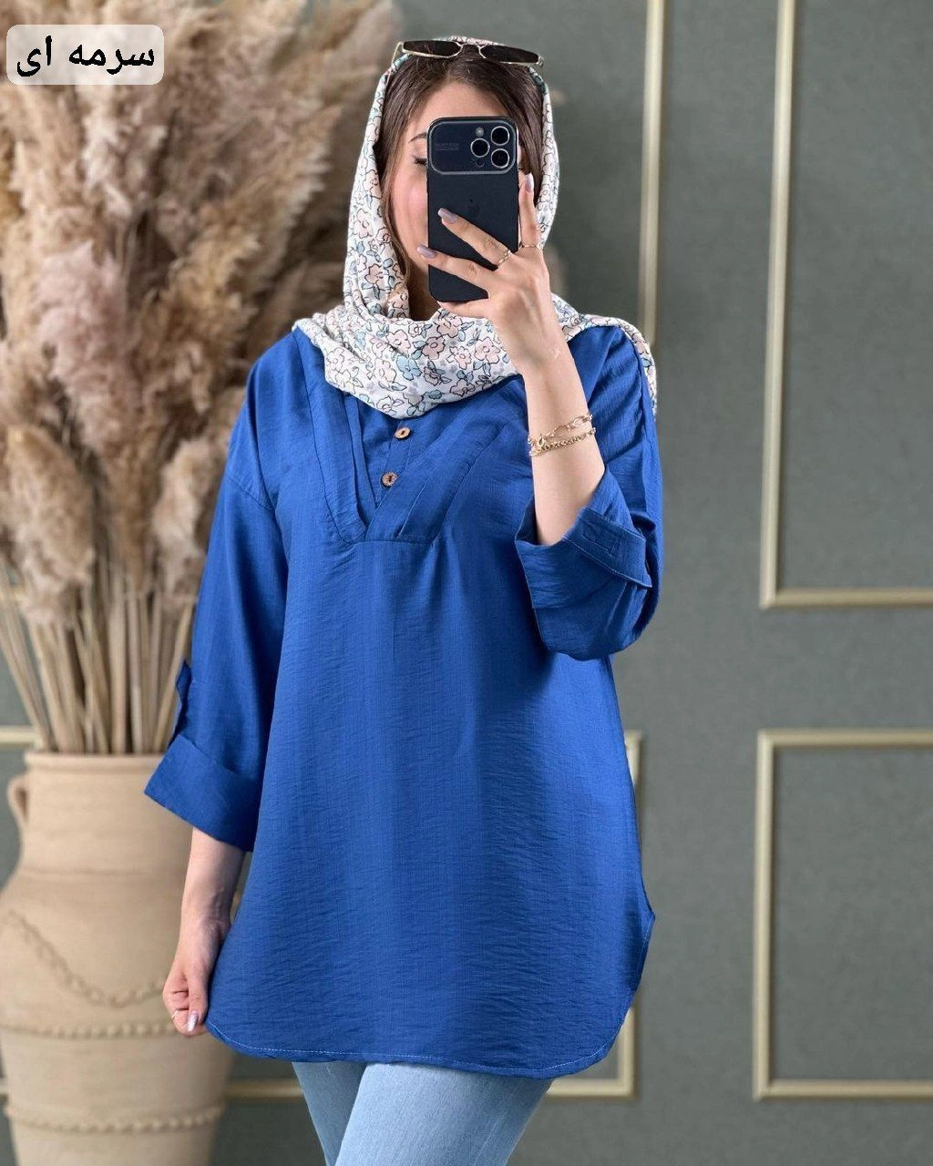 خرید تونیک مانتویی عسل
