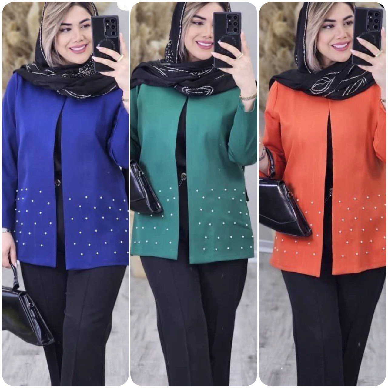 مانتو کتی عیدانه مروارید